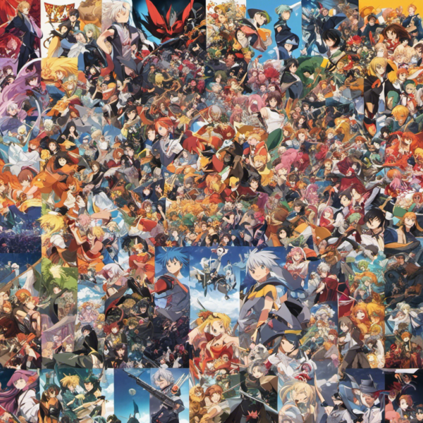 collage of popular anime characters 